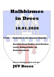 Drees Halbkirmes Flyer 2026